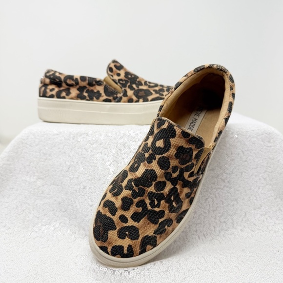 Steve Madden Gills- women’s brown Leopard Sneakers Casual 7.5 women’s. - Picture 15 of 16